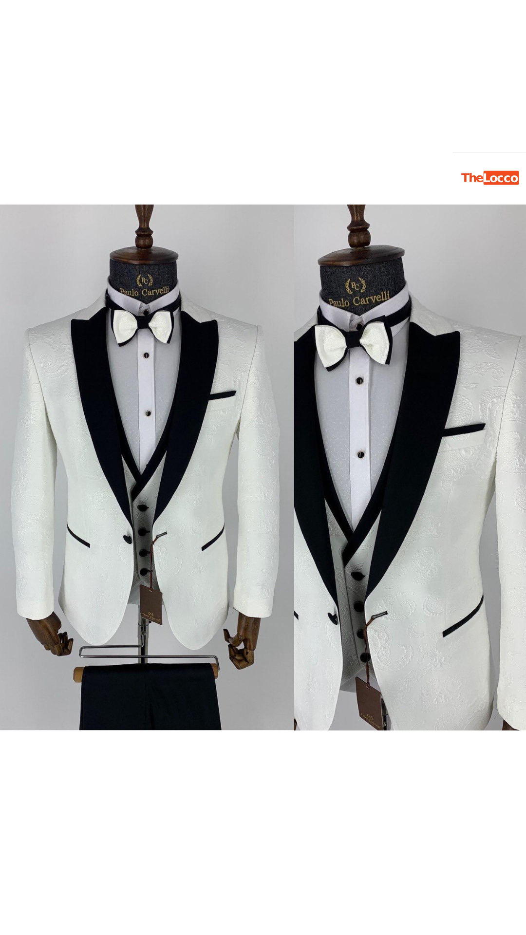 White tuxedo Suits - TheLocco