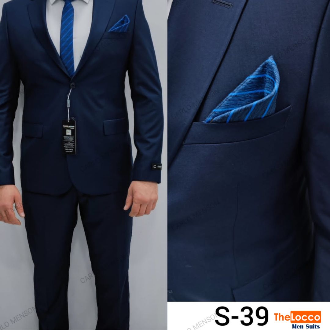 Parliament Blue 2piece Slim Fit Men's Suits In Kenya TheLocco