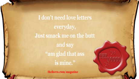 I don't need love letters everyday