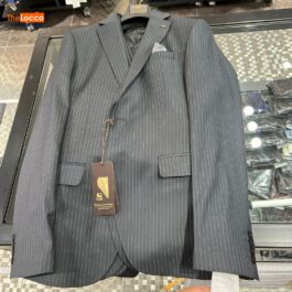 Grey Pinstriped Suit